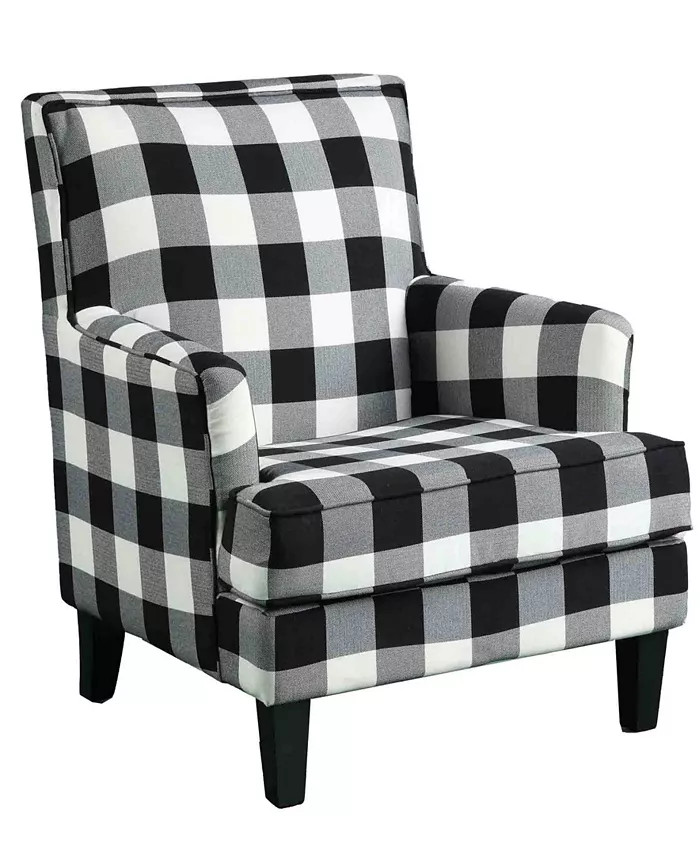 Saladin Arm Chair, Checkered Pattern | Macys (US)