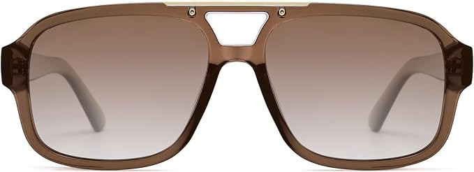 SOJOS Retro Aviator Sunglasses Womens Mens Polarized Vintage Trendy Rectangle Women Sunnies SJ233... | Amazon (US)