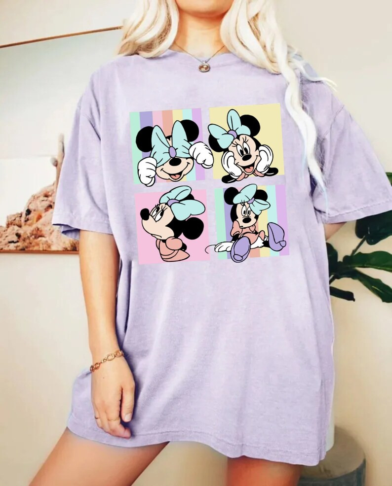Disney Minnie Mouse Comfort Colors® Shirt, Disney Girls Shirt, Disney Aesthetic Shirt, Disneywor... | Etsy (US)