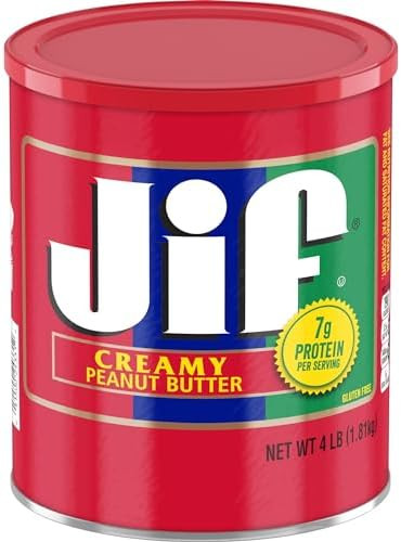 Jif Creamy Peanut Butter, 4-Pound Can | Amazon (US)
