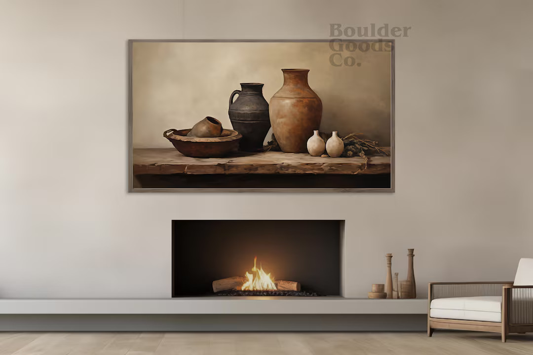 Old World Pottery Frame TV Art, Samsung Frame TV Art, Vintage Frame Tv Art, Frame TV Art, Vintage... | Etsy (US)