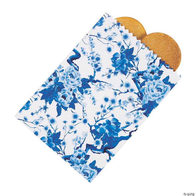 Bulk  50 Pc. Chinoiserie Print Cake Bag | Oriental Trading Company