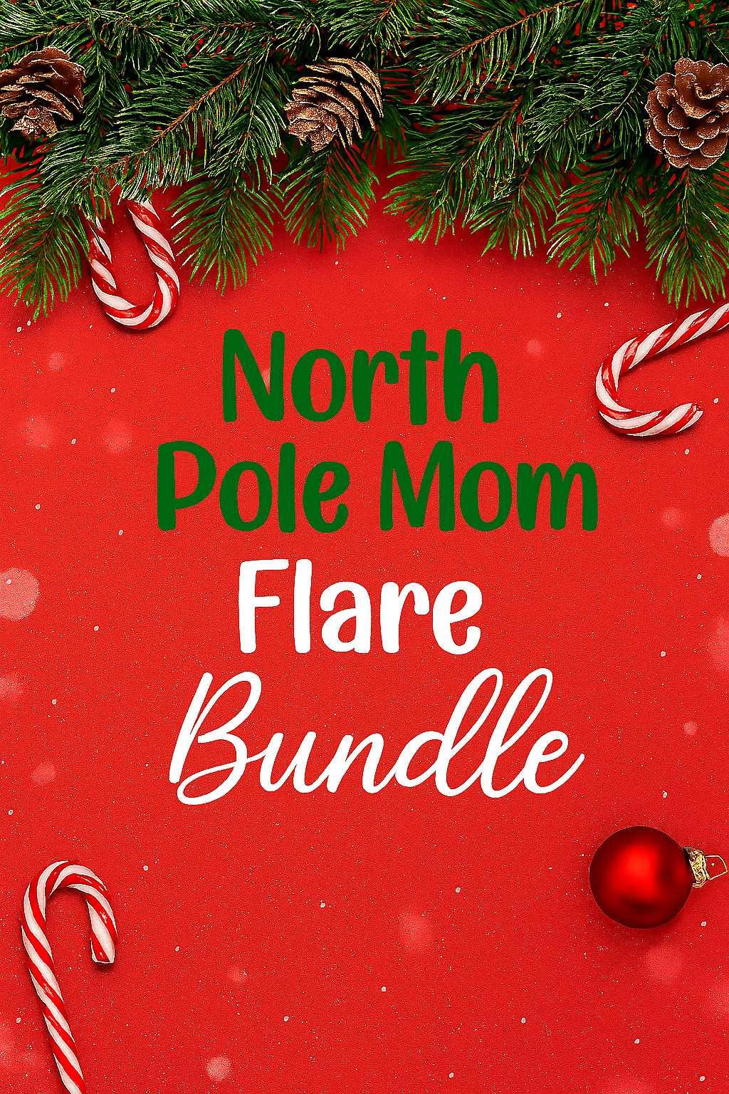 North Pole Mom Flare Bundle - (1 Fiona Flare + 1 North Pole Mom Crewneck) | Willow Boutique