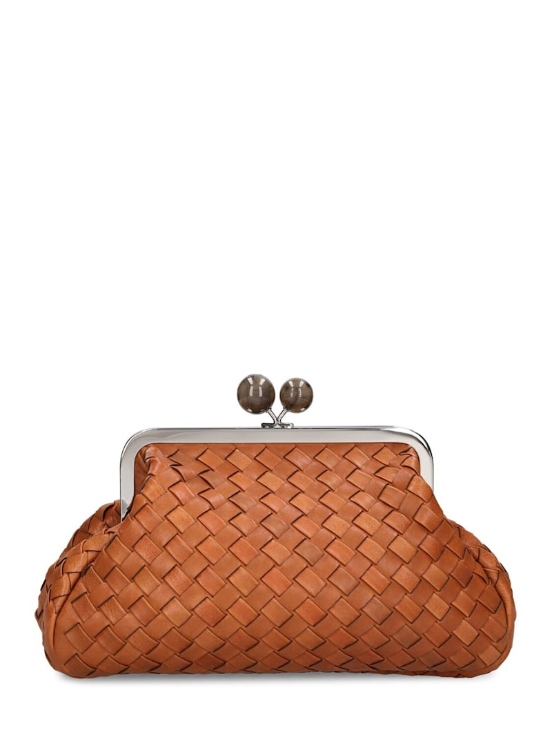 Pancia woven leather clutch | Luisaviaroma