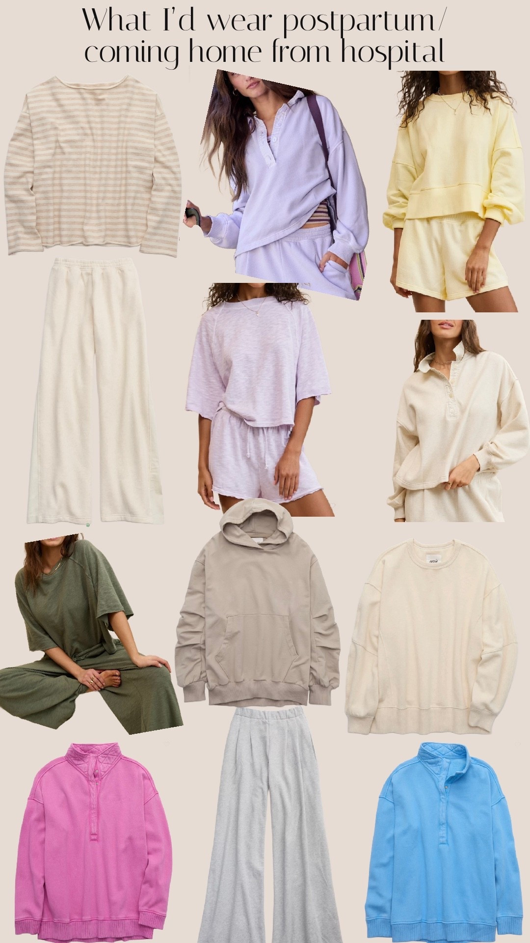 What I’m going to wear postpartum.
Coming home from the hospital outfit
Comfy matching set
Postpartum outfits



#LTKmomlife #LTKBump #LTKBaby