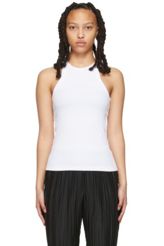 White Eva Tank Top | SSENSE