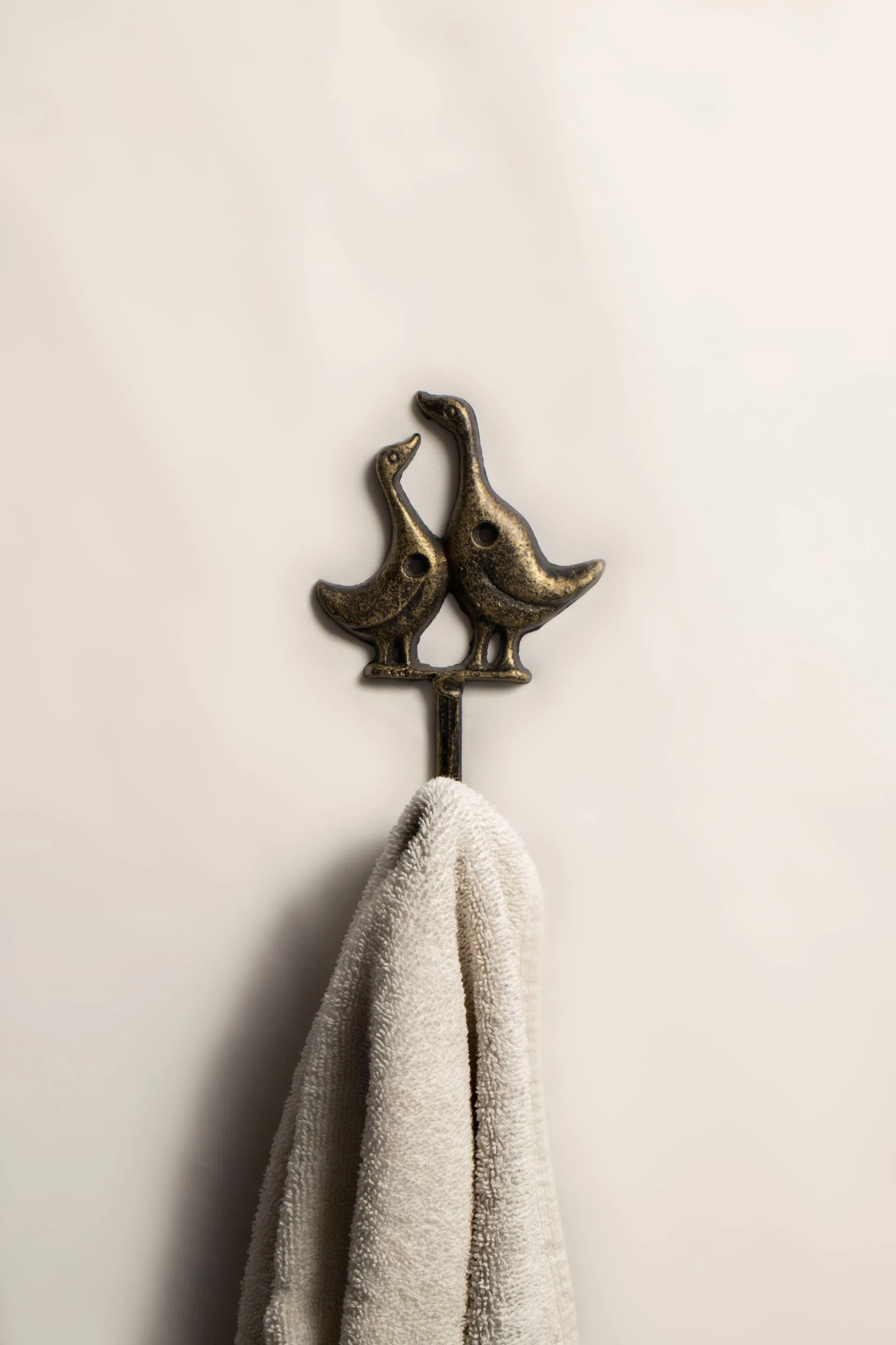 CAST IRON HOOK - FantasHome Wall Mounted Cast Iron Home Décor Single Hook (Ducks) | Wayfair North America