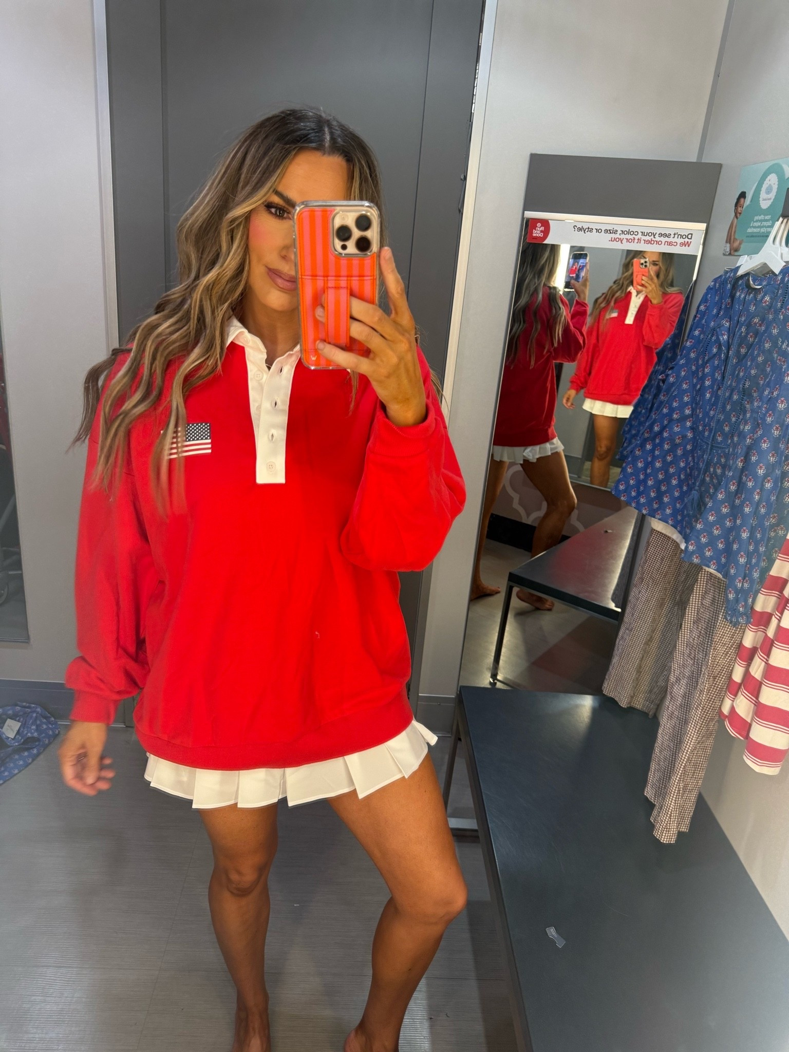 Americana pullover on sale!
Wearing a medium

#LTKOver40 #LTKSaleAlert #LTKActive