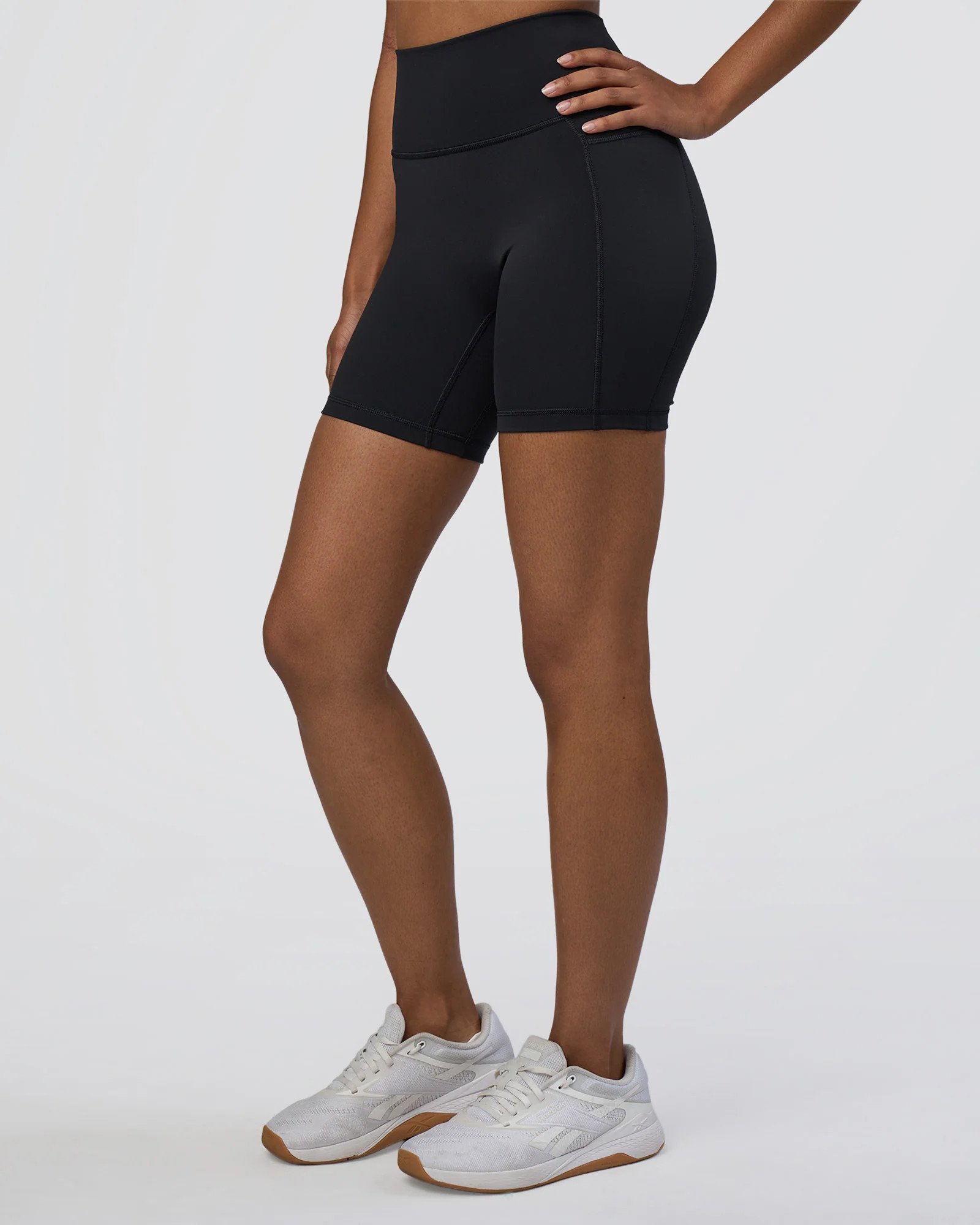 Fusion Ultra High-Rise 6" Short Pockets - Black | LSKD | LSKD