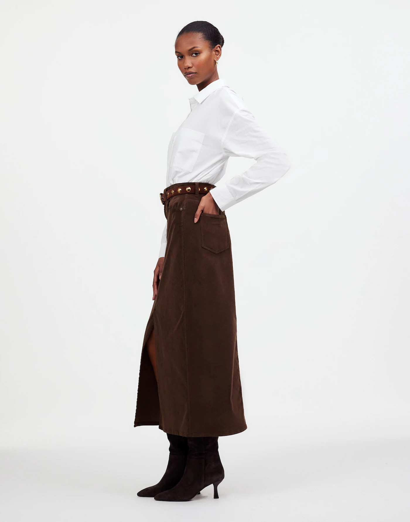 Corduroy Midi Skirt | Madewell | Madewell