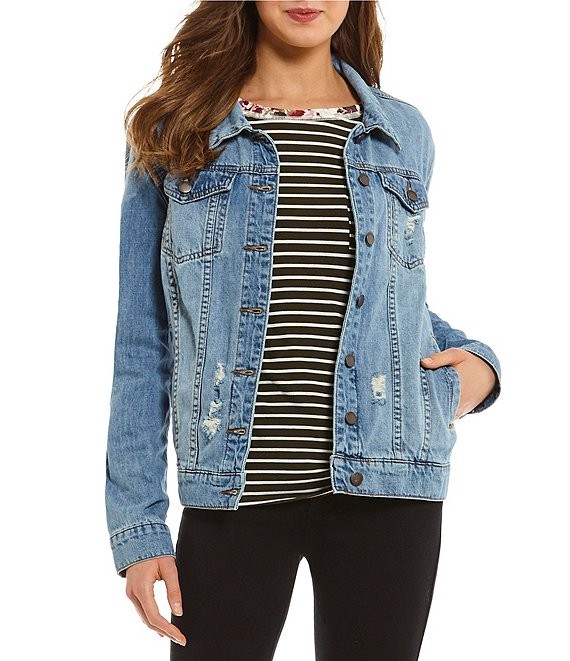 STS BlueOversized Boyfriend Denim Jacket | Dillards Inc.