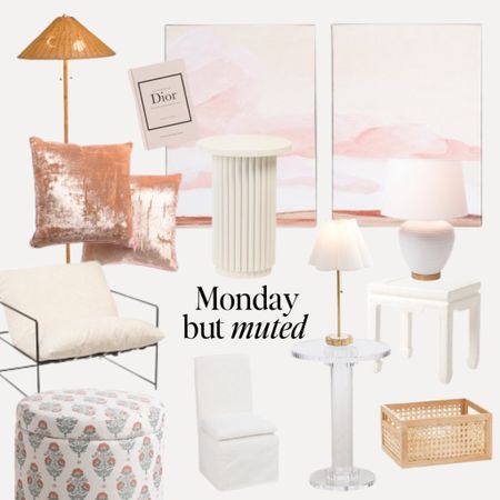 Monday Vibes: but make it muted.

Somewhere between minimalist decor and mid-maximalist design. 

Remember to add pieces that allow your space to breathe. Like white/negative space  in graphic design, it can help make colors and patterns pop. 

With a neutral (or near neutral base, your favorite collections become the focus and gives you freedom to switch it up on a whim. 

#homedecorinspo #marshallsfinds #tjmaxxfinds #amazonfinds #homedecor #moderncoastal #grandmilenial #whitedecor #pink #livingroom #lamps #acrylictable #dealsandsteals #modernhome #coastaldecor #neutralhome 

#LTKFindsUnder100 #LTKHome #LTKSeasonal