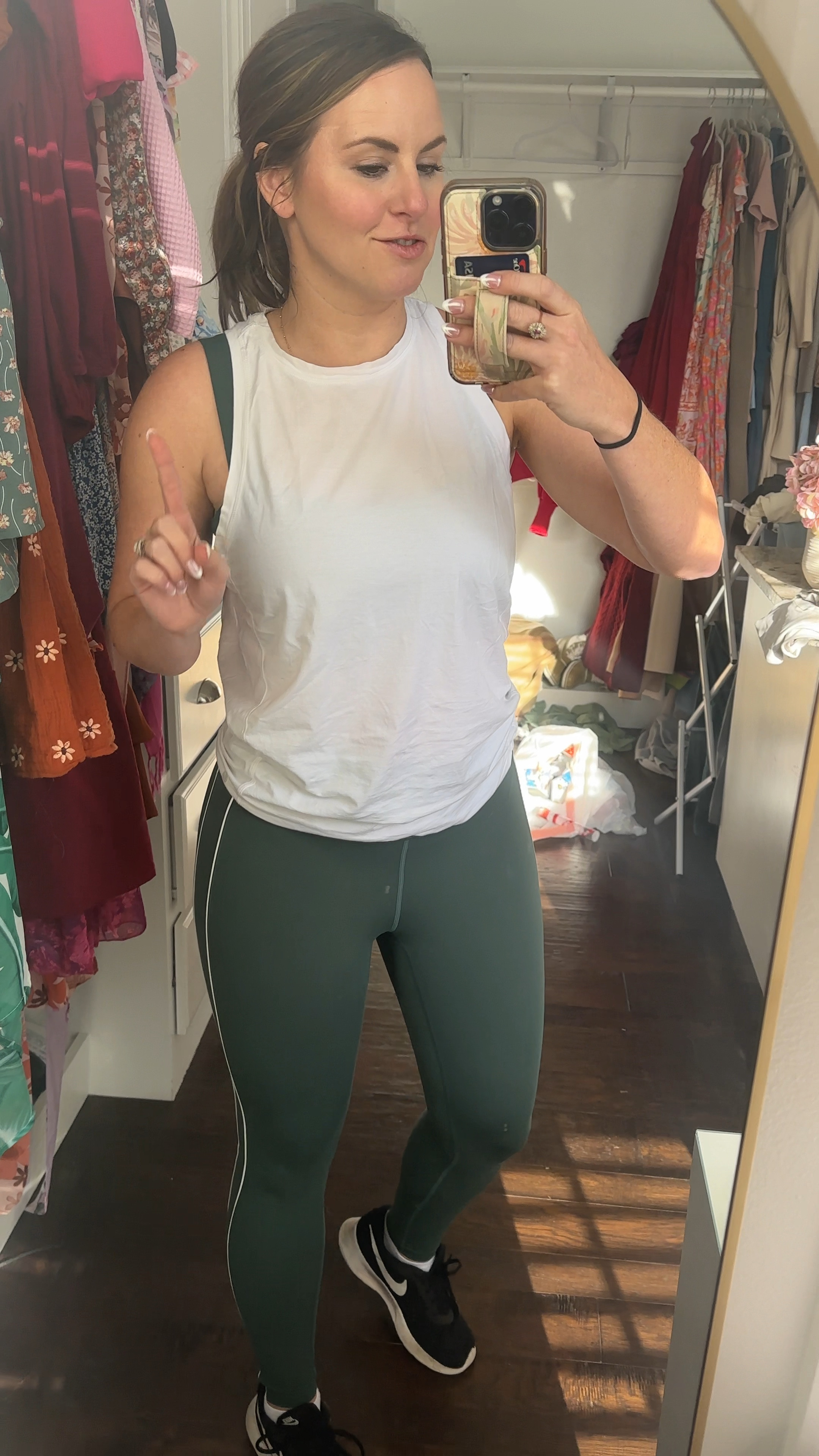 New target arrivals!!! These legging with the white piping are just the cutest! And they stayed out my entire workout!! 👌🏼👏🏼 wore it with my white open tie back tank, running jacket and matching green sports bra! I’d say it’s low/medium impact support- geared more for barre, Pilates, yoga, etc! (Not running, dance cardio or high impact workouts). Keep that in mind!! 

Linking my picks from the new arrivals in fitness at Target down below! ⬇️ 



#LTKFitness #LTKWatchNow #LTKActive