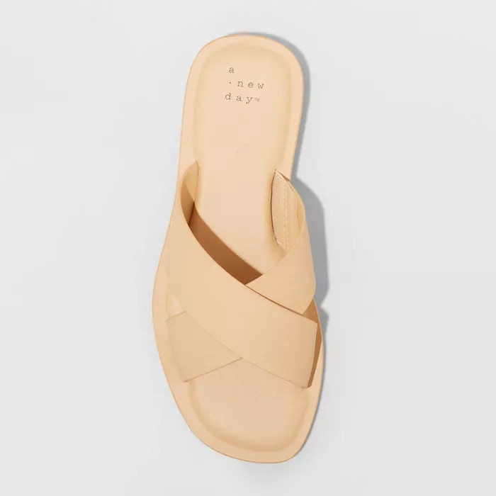 Women's Lennon Crossband Slide Sandals - A New Day™ | Target
