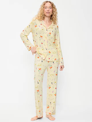 Sunday Sleep Knit Jersey Pant Set | Old Navy (US)
