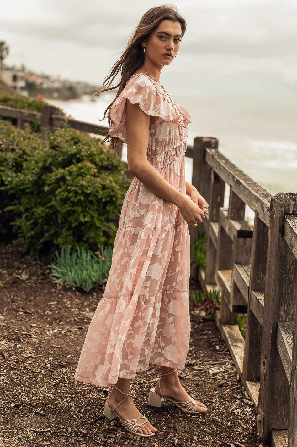 Janis Maxi Dress in Rose | Bohme