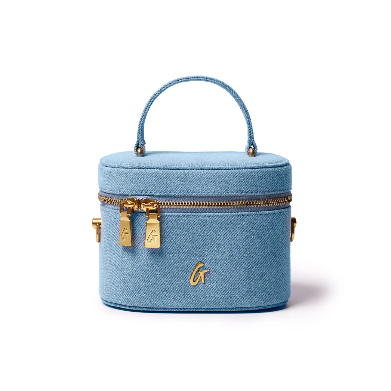 MINI DENIM GOLD VANITY BAG | Glam-Aholic Lifestyle