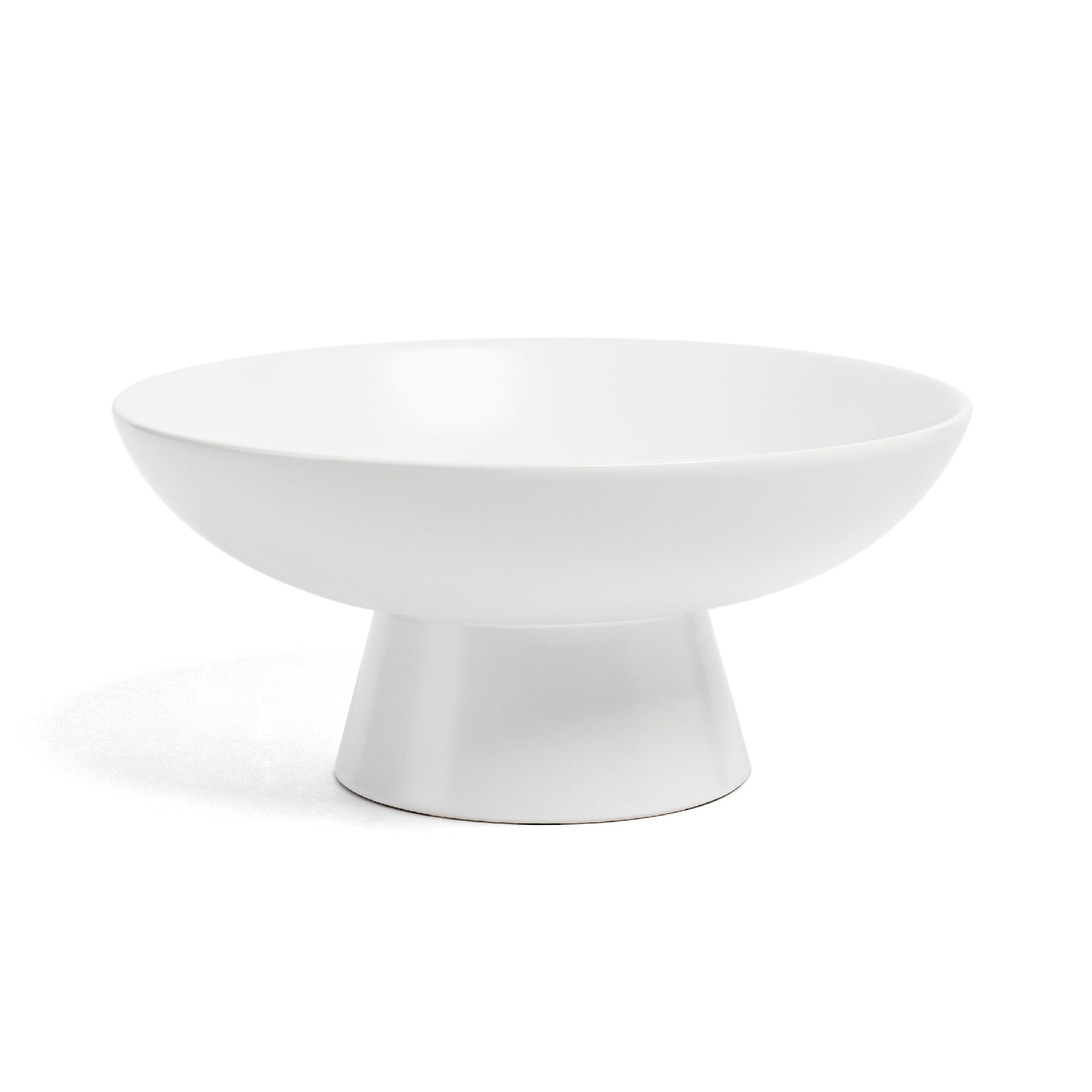 over&back Stoneware Large Footed Food Bowl - Kitchen and Dining Room Stand Perfect for Fruit, Bre... | Amazon (US)