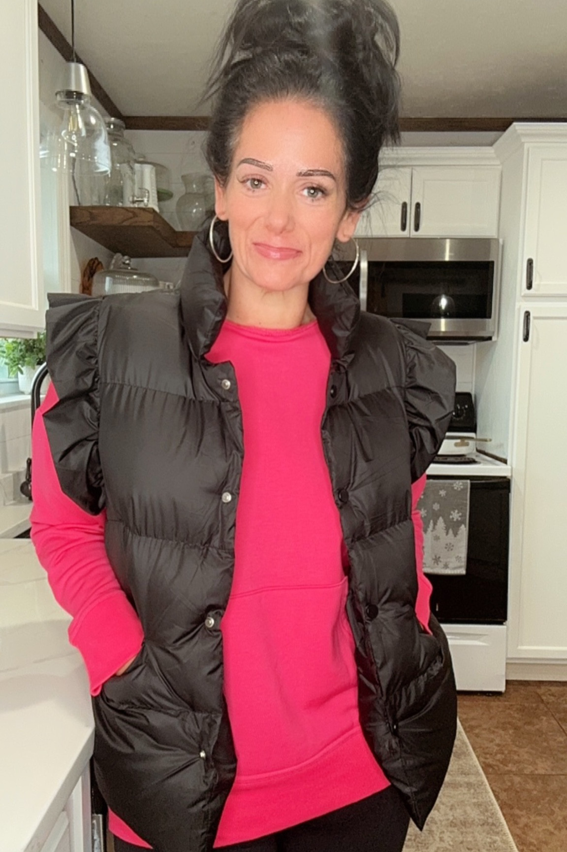 Ruffle Sleeve Puffer Vest 

#LTKstyletip #LTKfindsunder50 #LTKmidsize