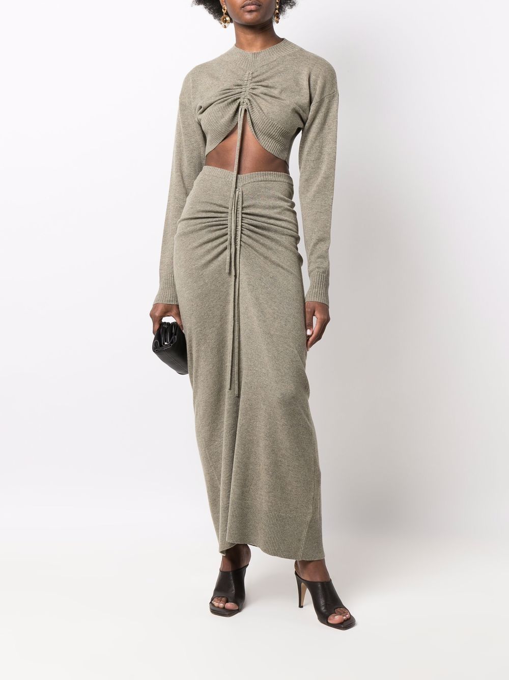 Christopher Esber Draped Knitted Skirt - Farfetch | Farfetch Global