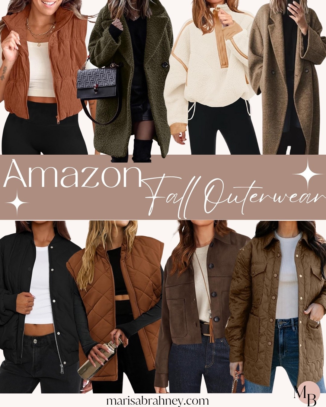 Fall Outerwear- Cozy and cute outerwear for the cooling fall temperatures! 