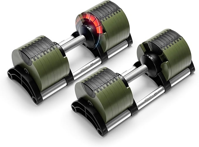 NUOBELL Adjustable Dumbbells 5-80 lbs: Replace 16 Sets, Ideal for Home Gym Weight Bench & Press | Amazon (US)