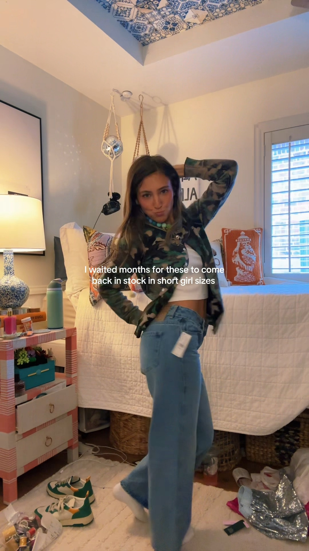 FINALLY BACK IN STOCK! 
I’m 5’2 wearing a 23 short in the medium wash! 

#LTKPetite #LTKSaleAlert #LTKCyberWeek