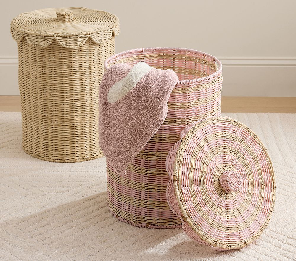 Palmer Scalloped Hamper | Pottery Barn Kids