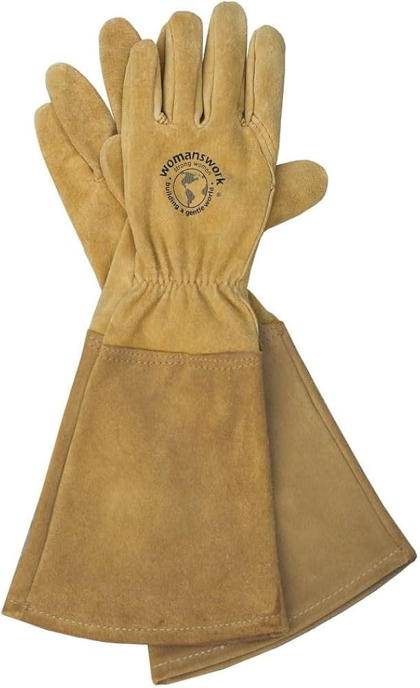 Womanswork Rose Gauntlet Leather Garden Gloves – Made in the USA Size Small | Amazon (CA)