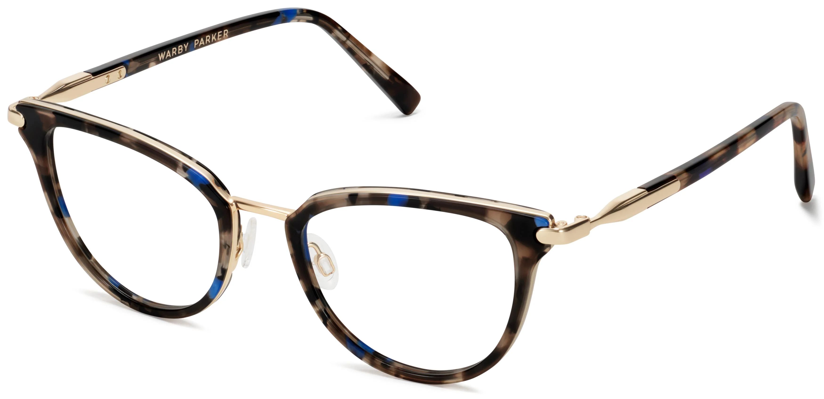 Toula Eyeglasses in Tanzanite Tortoise with Polished Gold | Warby Parker | Warby Parker (US)