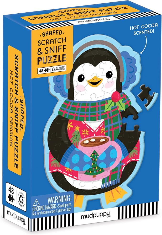 Mudpuppy Hot Cocoa Penguin – 48 Piece Mini Scratch & Sniff Puzzle with Colorful and Fun Illustr... | Amazon (US)