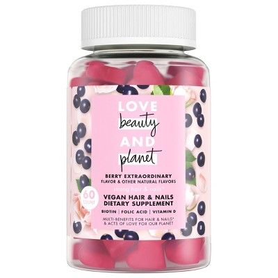 Love Beauty and Planet Multi-Benefit Vitamins Dietary Supplement - Berry Extraordinary – 60ct | Target