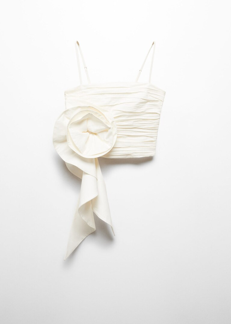 Flower maxi top -  Women | Mango USA | MANGO (US)