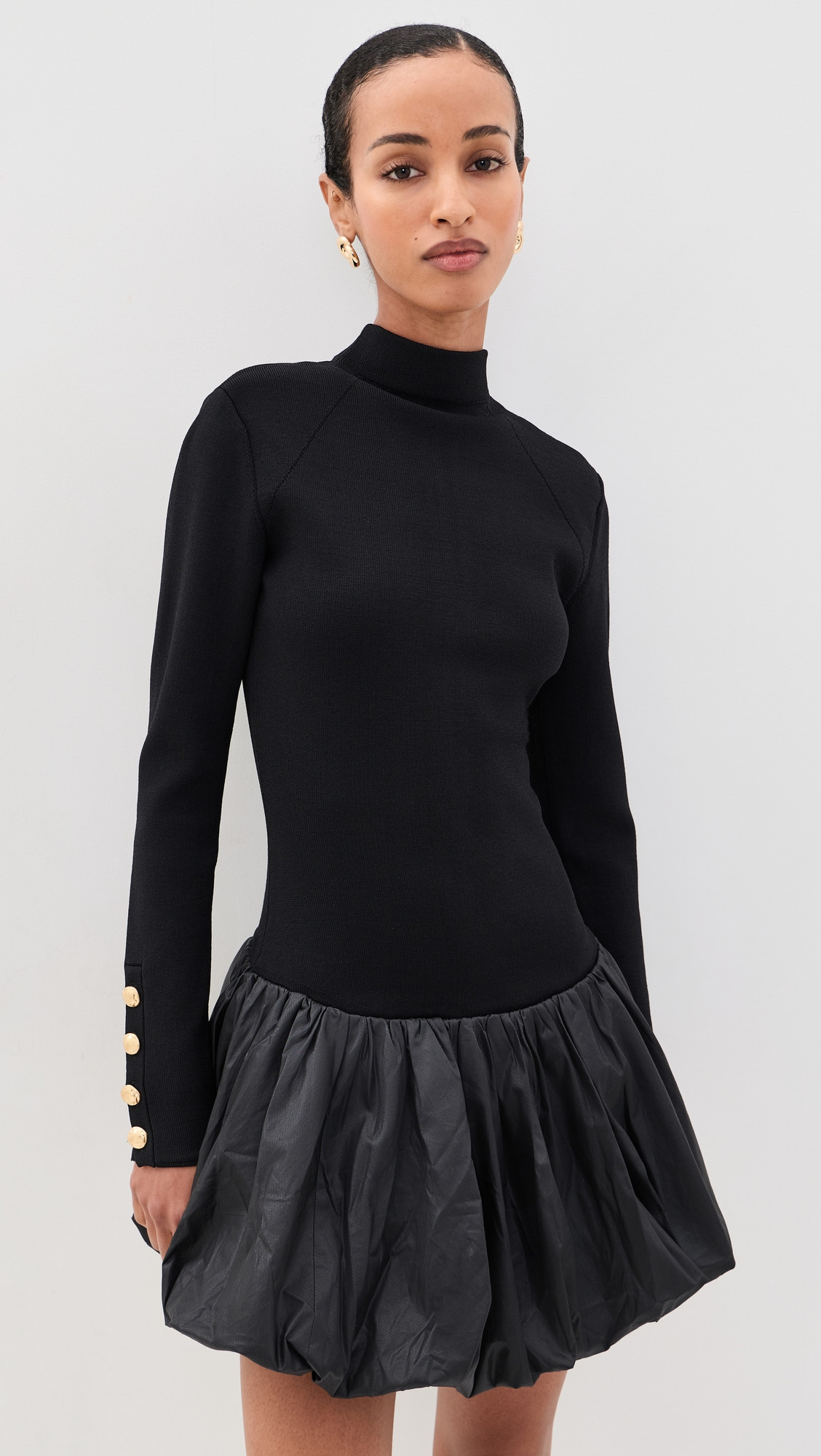 Aje Elodi Knit Mini Dress Black L | Shopbop