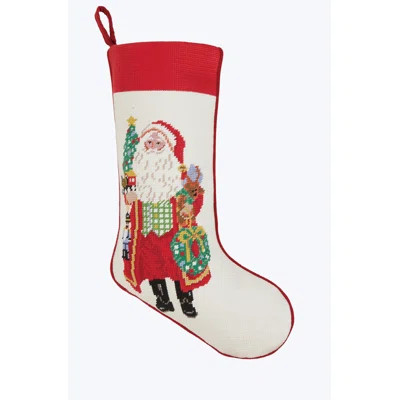 Spirits Bright Embroidered Needlepoint Stocking | Wayfair North America