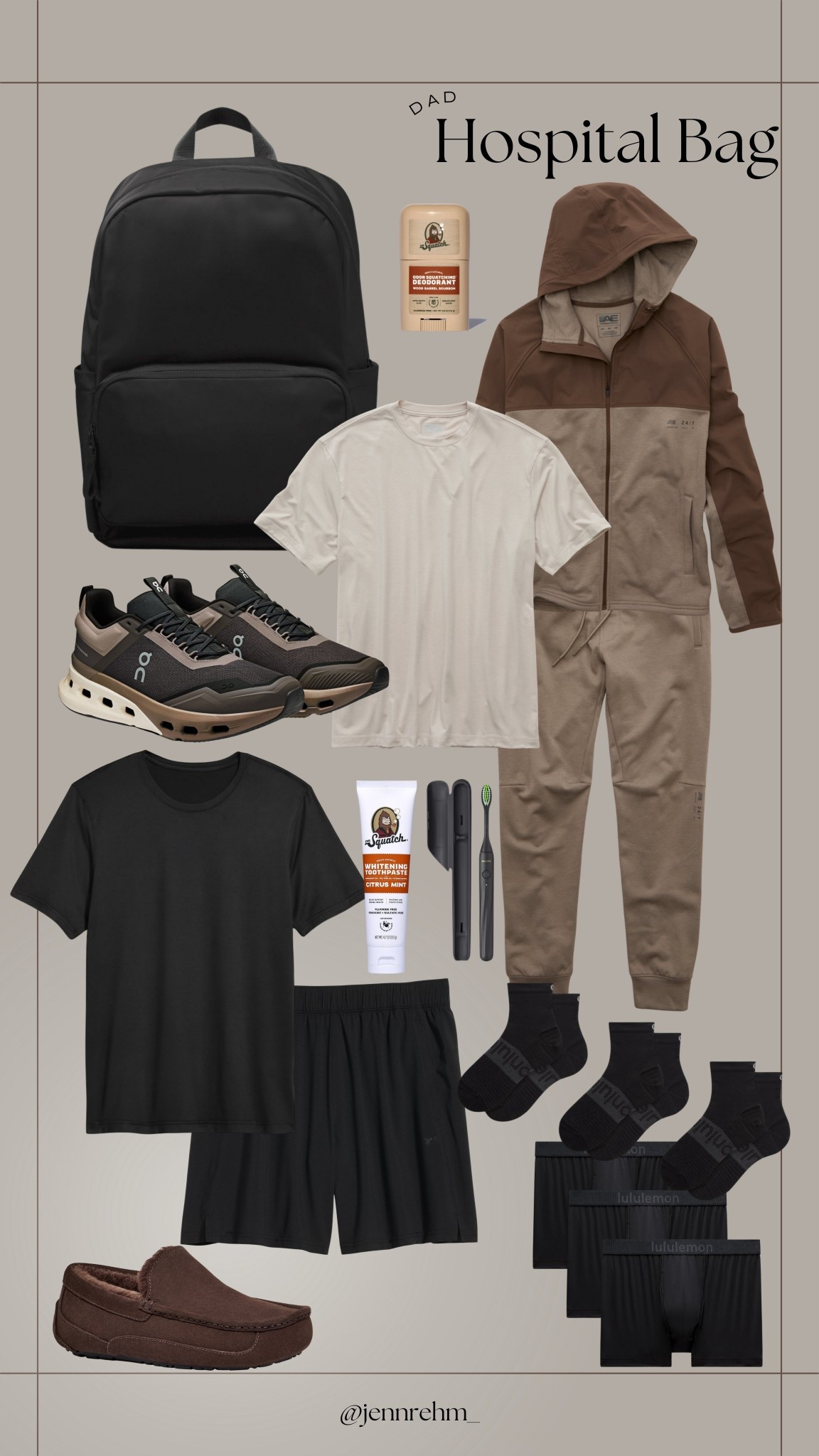 Hospital bag packing guide: For Him

• Sweatshirt
•Pajamas
•Comfy Shoes
•Socks + Undies
•Tooth Brush
•Tooth Paste
•Deodorant
•Going Home Top
•Going Home Bottoms
•Going Home Shoes

#LTKMens #LTKSaleAlert