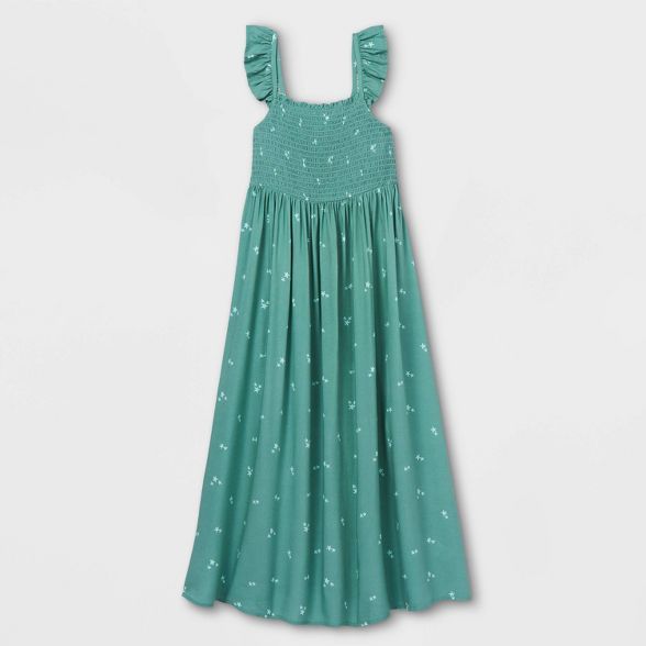 Girls' Smocked Woven Maxi Sleeveless Dress - Cat & Jack™ | Target