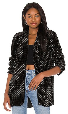 For Love & Lemons Margot Boyfriend Blazer in Black from Revolve.com | Revolve Clothing (Global)