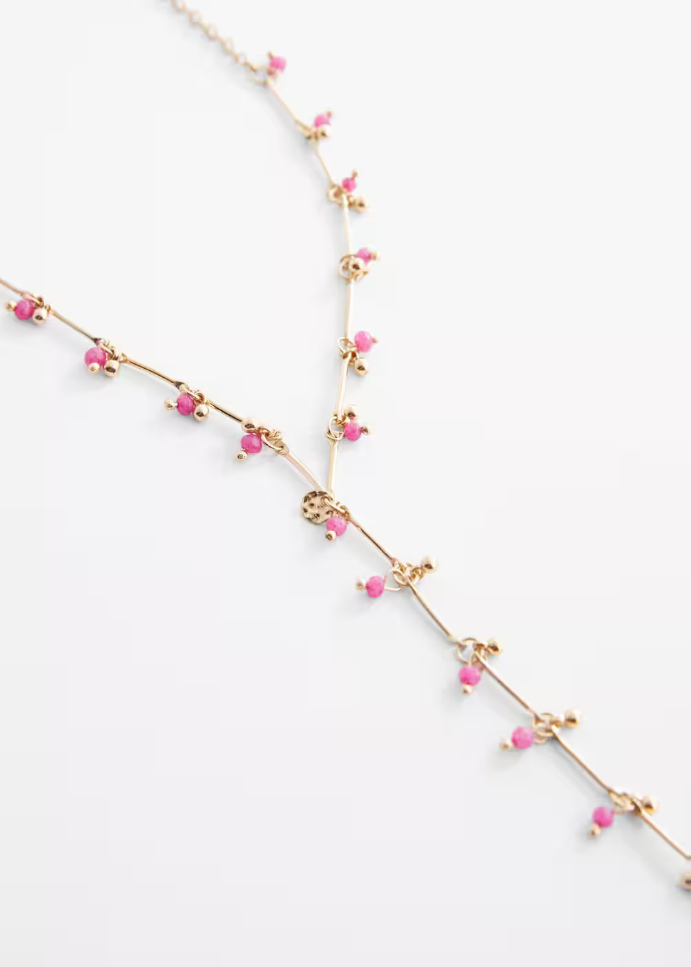 Crystal bead necklace -  Women | Mango USA | MANGO (US)
