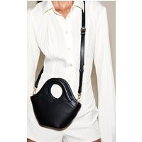 Black Crescent Cross Body Hand Bag | PrettyLittleThing UK