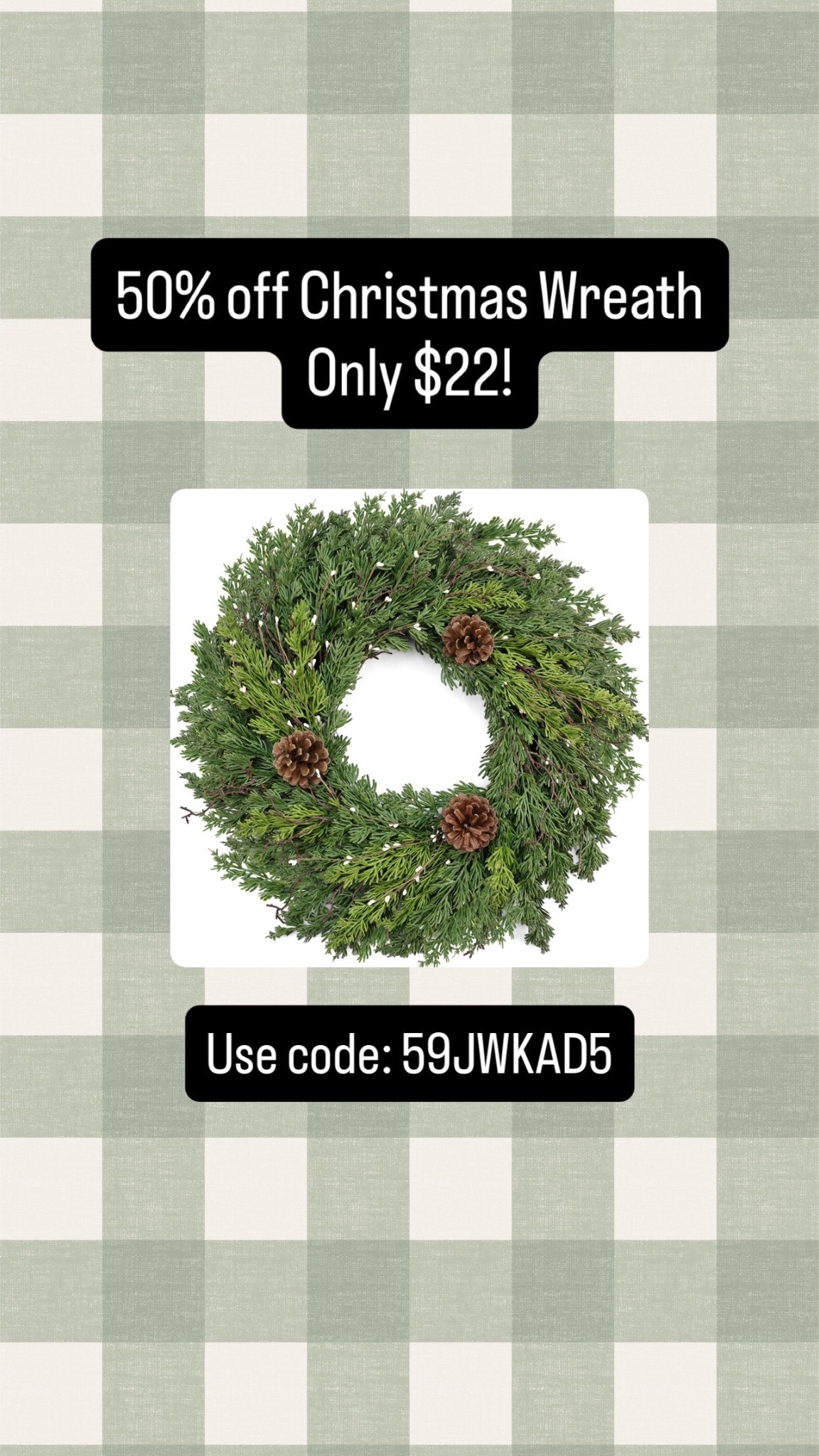 Big Christmas wreath sale! Also available with red berries. Christmas decor. Christmas decorations  

#LTKHoliday #LTKSaleAlert #LTKSeasonal