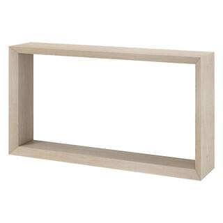 Osmond 55 in. Alder White Rectangle MDF Top Console Table | The Home Depot