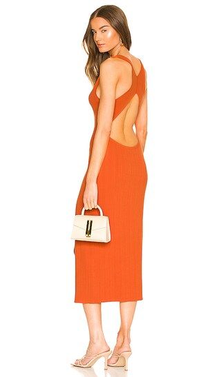 x REVOLVE Variegated Rib Bodycon Dress in Blood Orange | Revolve Clothing (Global)