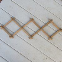 Accordion Peg Rack Vintage Wood | Etsy (US)