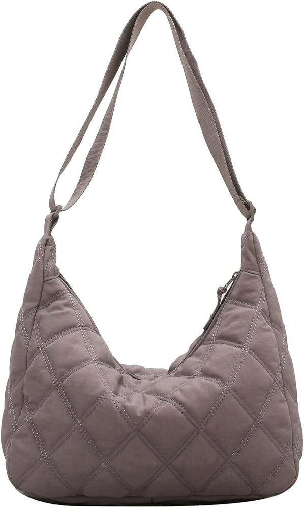 JBB Women Hobo Shoulder Bag Puffer Small Tote Crossbody Bag Purse Cotton Handmade Bags Handbag wi... | Amazon (US)