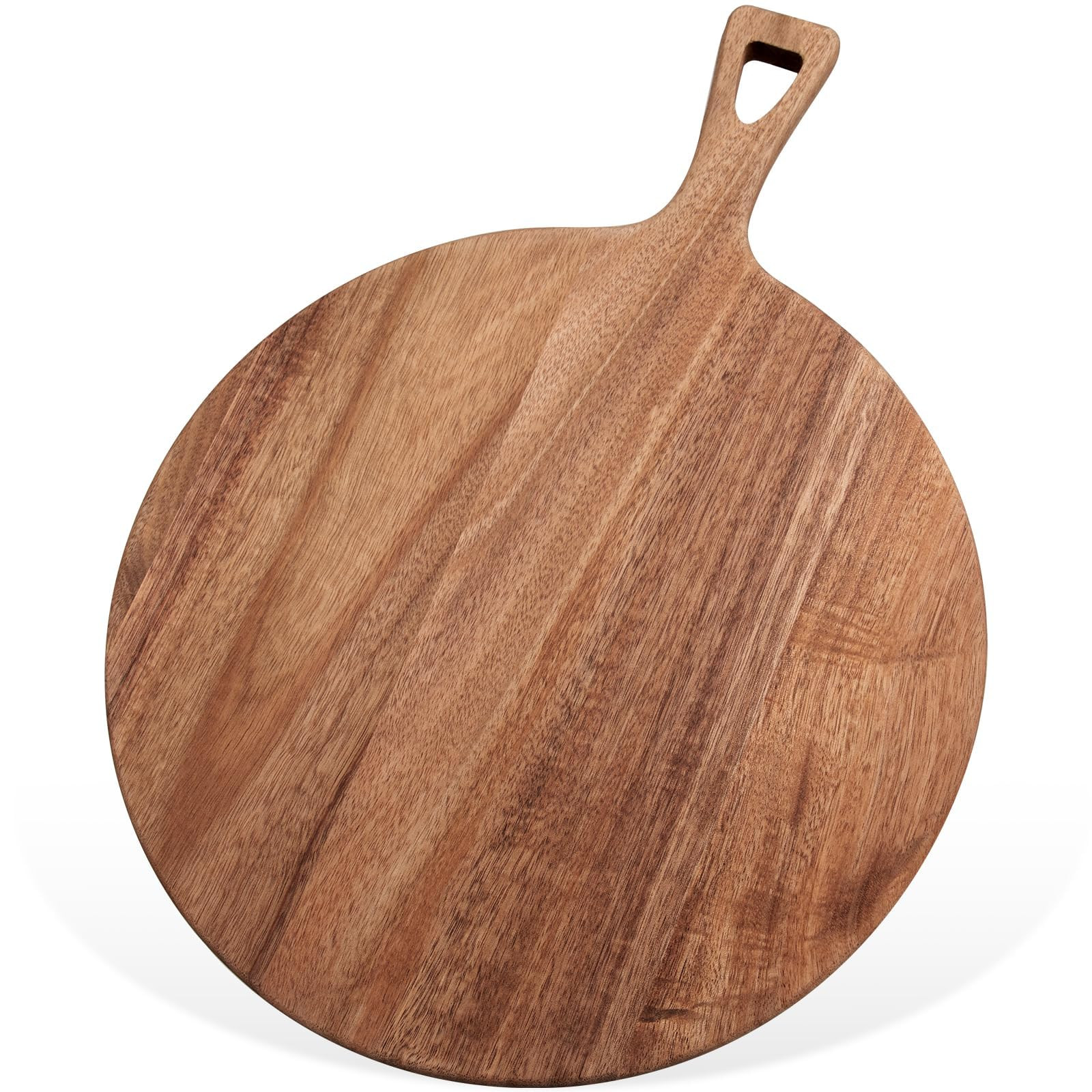 15.4 x 11.4 Inch Acacia Large Wood Cutting Board with Handle Large Round Wooden Cutting Boards Cu... | Amazon (US)
