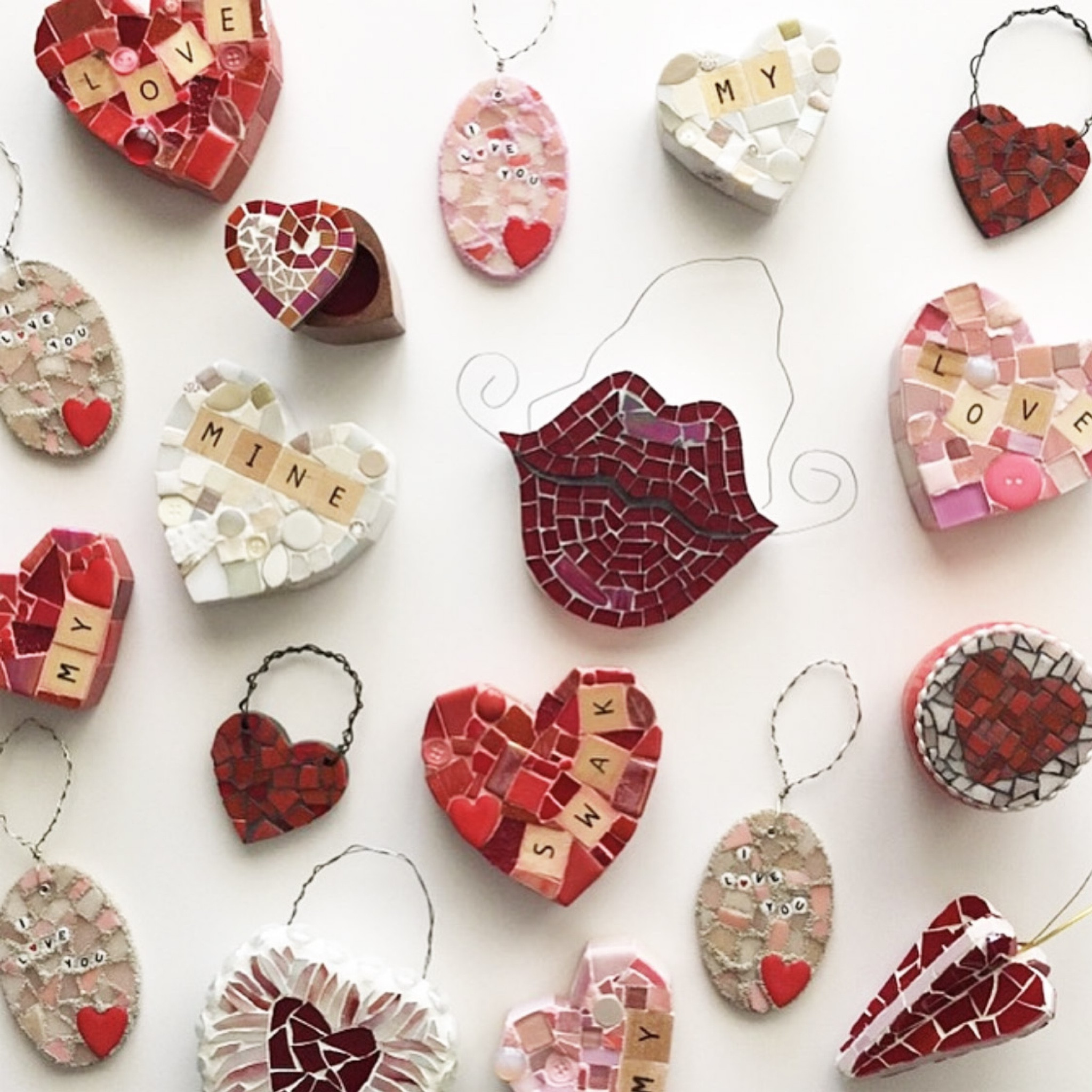 Sharing love-themed mosaics. ❤️ Featuring mosaic boxes, paperweights, ornaments, and wall art. ❤️ Sweet art for your Valentine or Galentine. ❤️ gifts for besties - mosaic art - gifts for Galentine’s day - gifts for Valentine’s Day - decorative objects - home decor - glass heart - heart paperweight - mosaics

#LTKGiftGuide #LTKSeasonal #LTKfindsunder100