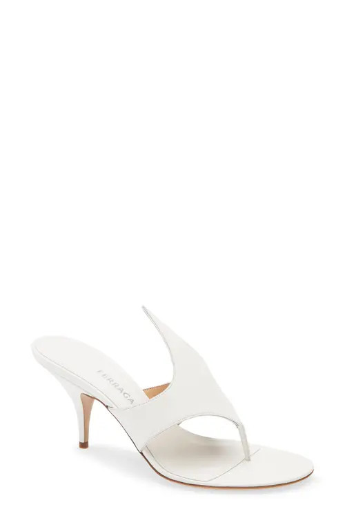 FERRAGAMO Fiamma Sandal in Bianco/Biscotto at Nordstrom, Size 7.5 | Nordstrom