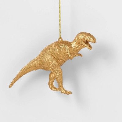 Gold Dinosaurs Christmas Tree Ornament  T-Rex - Wondershop™ | Target