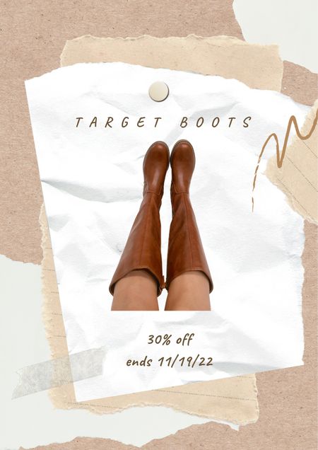 Fall boots I found at Target boots 30% off till 11/19. True to size! Sharing more fall favorite boots below!  

#LTKCyberweek #LTKstyletip #LTKfit